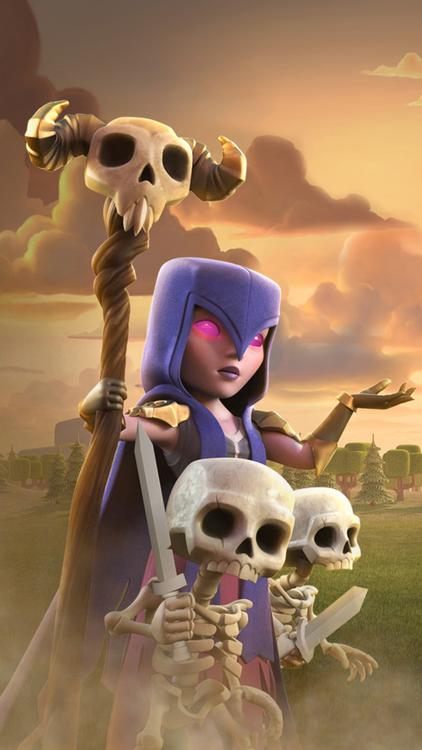 Clash Of Clans/Royale Witch hd background