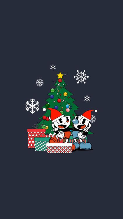 Cuphead A Very Devil Christmas hd background