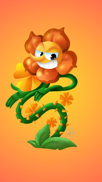 Cuphead Cagney Carnation hd background