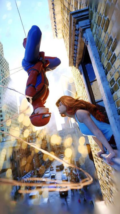 Spider Man Mary Jane hd background