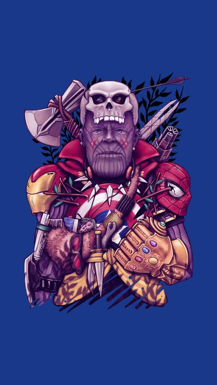 Superheroes Thanos hd background